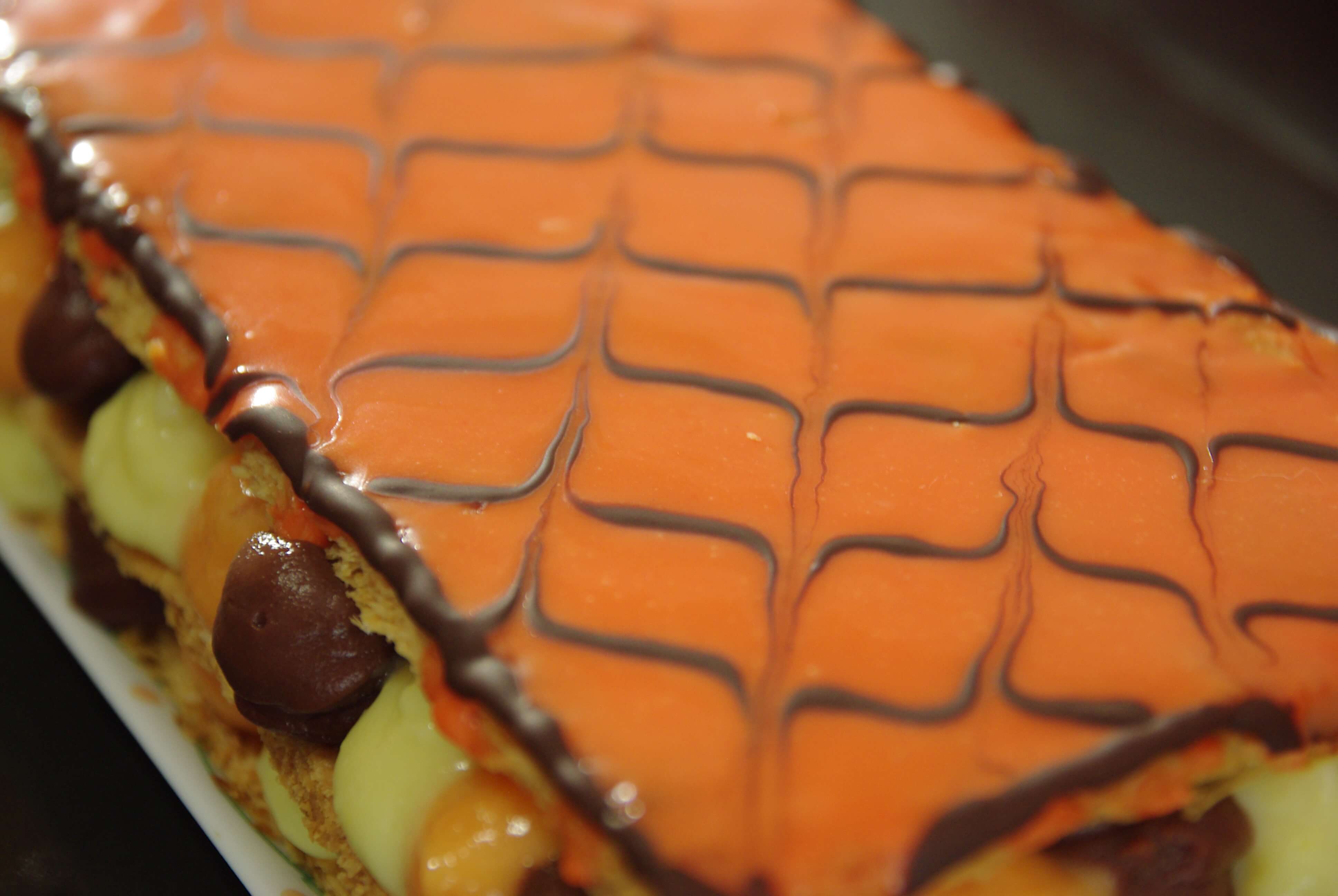 Mille-feuille orange et chocolat