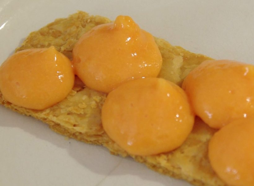 Pâte feuilletée et crème pâtissière à l'orange